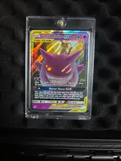 Pokemon Gengar & Mimikyu GX Team Up Holo Card 53/181 Ultra Rare SM - Image 1