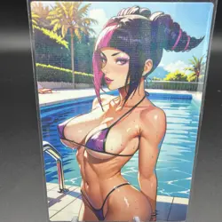 Juri Han Anime Waifu Card Doujin ACG Goddess Holo - Image 1