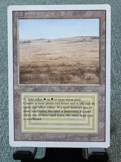 MTG Savannah - Revised Edition Rare Land Magic The Gathering NM - Image 1