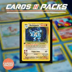 Carte Pokemon Mackogneur 8/102 HOLO Set de Base Edition 1 NM-Mint 🇫🇷🔥 - Image 1