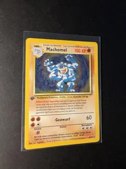 Pokemon Karte - Machomei 8/102 - 1. Edition - Base Set 1999 - Deutsch - Holo - Image 3