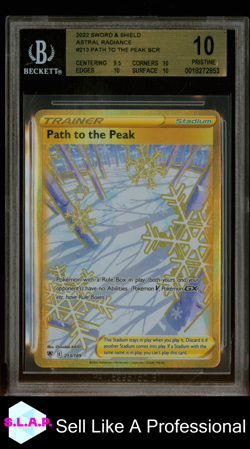 PATH TO THE PEAK POKEMON 213 2022 ASTRAL RADIANCE SCR ENGLISH BGS 10 - Image 1