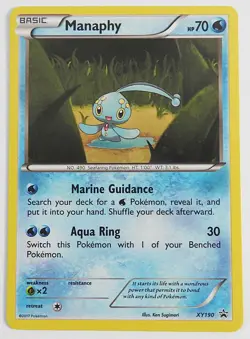 POKEMON MANAPHY XY19 HOLO PROMO 2017 POKEMON LP - Image 1