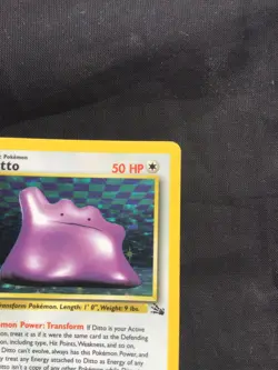 Pokemon Cards: Fossil Rare Holo: Ditto 3/62 - Image 4