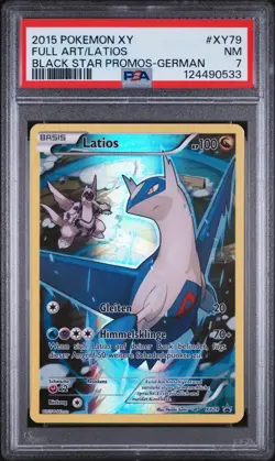 Pokemon Latios XY79 Black Star Promo POP 2 Deutsch PSA 7 NM #79 - Image 1