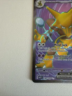 Pokemon Alakazam EX 188/165 Scarlet & Violet 151 Full Art Rare Holo Card - Image 4