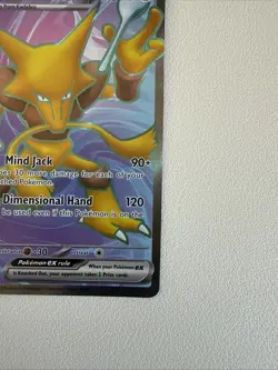 Pokemon Alakazam EX 188/165 Scarlet & Violet 151 Full Art Rare Holo Card - Image 5