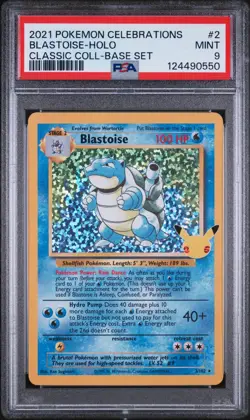 Pokemon Blastoise Holo Celebrations 2/102 Englisch PSA 9 MINT #2 - Image 1