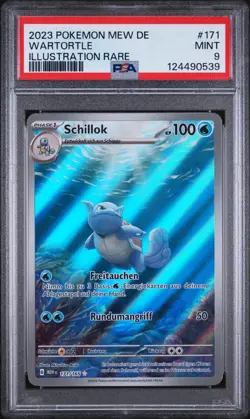 Pokemon Wartortle 171/165 151 Set Englisch PSA 9 MINT #171 - Image 1