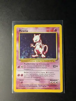 Pokemon Karte - Mewtu 10/102 Base Set - Holo - Good - deutsch - Image 4