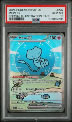 Pokemon Bubble Mew EX Deutsch 232/091 PSA 10 GEM MINT #232 - Image 1