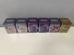 Pokemon TCG Stacking Tins 2024 Q1 x6 Art SEALED NEU English - Image 1