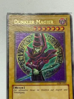 Yu-Gi-Oh! Dunkler Magier LOB-G003 Ultra Rare Deutsch OG Print - Image 4