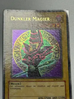 Yu-Gi-Oh! Dunkler Magier LOB-G003 Ultra Rare Deutsch OG Print - Image 5