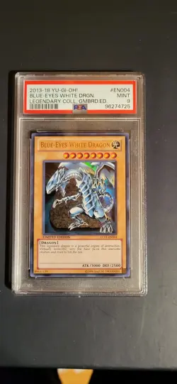 YU-GI-OH! LEGENDARY COLLECTION EDITION #EN004 BLUE-EYES WHITE DRAGON. PSA 9 - Image 1