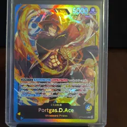 One Piece Portgas.D.Ace ST13-002 Leader Ultra Deck Foil 5000 Power - Image 1