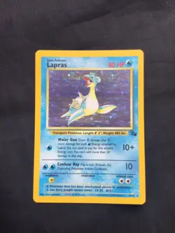 Pokemon Cards: Fossil Rare Holo: Lapras 10/62 - Image 1