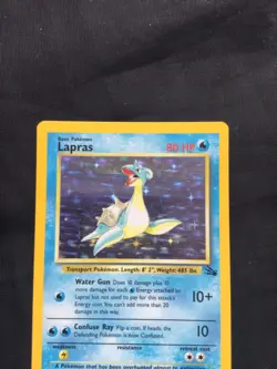 Pokemon Cards: Fossil Rare Holo: Lapras 10/62 - Image 2
