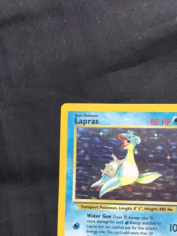 Pokemon Cards: Fossil Rare Holo: Lapras 10/62 - Image 3