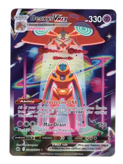 Deoxys VMAX GG45/GG70 Crown Zenith: Galarian Gallery Holo Pokemon Card NM - Image 1
