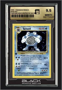 🔥1999 POKEMON CARD FRENCH BASE SET 1. EDITION TARTARD HOLO RARE MT+ 9.5 BGS🔥 - Image 1