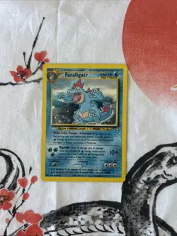 Pokemon TCG Feraligatr Neo Genesis Holo Card 5/111 Unlimited Rare - Image 1