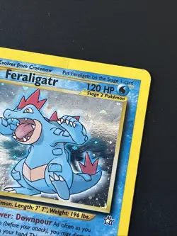 Pokemon TCG Feraligatr Neo Genesis Holo Card 5/111 Unlimited Rare - Image 2