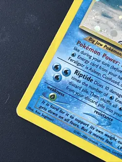 Pokemon TCG Feraligatr Neo Genesis Holo Card 5/111 Unlimited Rare - Image 4