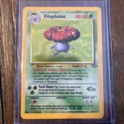 Pokemon TCG Vileplume 15/64 Holo Rare Jungle Card LP Condition - Image 1