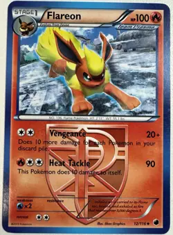 Flareon (Team Plasma) 12/116 Pokemon Trading Card Game Plasma Freeze Regular NM - Image 1