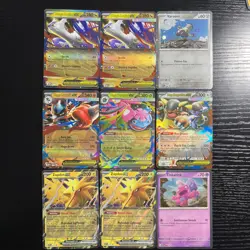 Pokemon TCG Mega Evolutions | Scarlet & Violet Black Star Promo Card Lot (9) - Image 1