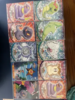 Pokemon Cards Topps Card Lot of 10 TV Animation Series - Image 1