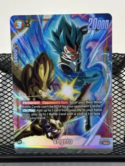 Vegeta SR (FB02-133) Secret Rare Alternate Art Dragon Ball Fusion World Card - Image 2