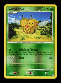 Combee 79/130 Common Reverse Holo Diamond and Pearl Pokemon Card - Image 1