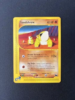 Pokemon Card Skyridge Sandshrew 92/144 E Series Pokemon TCG - Image 1