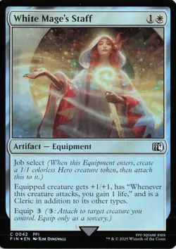 White Mage's Staff, 42, FIN, Foil - Image 1