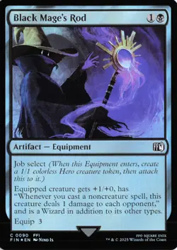 Black Mage's Rod, 90, FIN, Foil - Image 1
