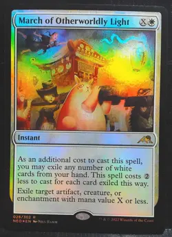 March of Otherworldly Light FOIL PLAYSET 4x COPIES 28/302 NEAR MINT - Image 1