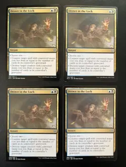 MTG- Drown in the Loch x4 - Throne of Eldraine - Image 1