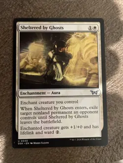 Sheltered by Ghosts Duskmourn: House of Horror Regular Mtg Nm Free Shipping - Image 1