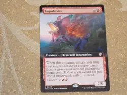 MTG Ext Art Impulsivity x1 Rare Lorwyn Eclipsed Commander NM Low S&H - Image 1