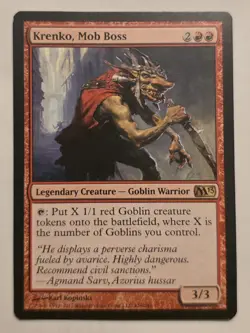 Krenko, Mob Boss - Magic 2013 (M13) #138 - Rare Regular - MP - MTG - Image 1