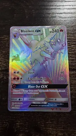 Pokemon Card: Blaziken GX 170/168 Secret Rare Celestial Storm NM - Image 1