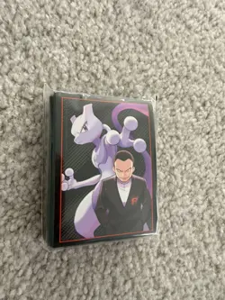 Pokemon TCG Destined Rivals ETB Card Sleeves Mewtwo Giovanni 65 Ct New Sealed - Image 1