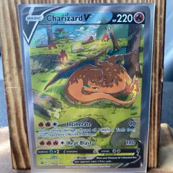 Pokemon TCG Charizard v SWSH260 Sword & Shield Promo Card Near Mint Condition - Image 1