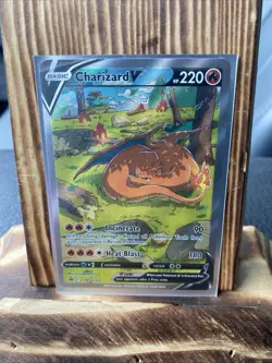 Pokemon TCG Charizard v SWSH260 Sword & Shield Promo Card Near Mint Condition - Image 2