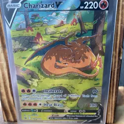 Pokemon TCG Charizard v SWSH260 Sword & Shield Promo Card Near Mint Condition - Image 5