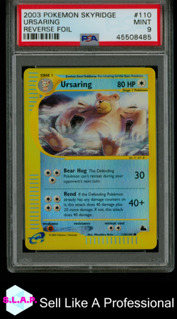 URSARING-REV.FOIL POKEMON SKYRIDGE 2003 110 PSA 9 - Image 1
