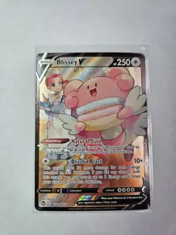 Pokemon TCG Blissey V TG22/30 Silver Tempest Full Art Holo Ultra Rare - Image 1