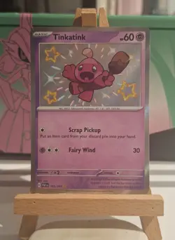 TCG Pokemon TINKATINK - Paldean Fates - 165/091 (Baby Shiny!) - Nr Mint - Image 1